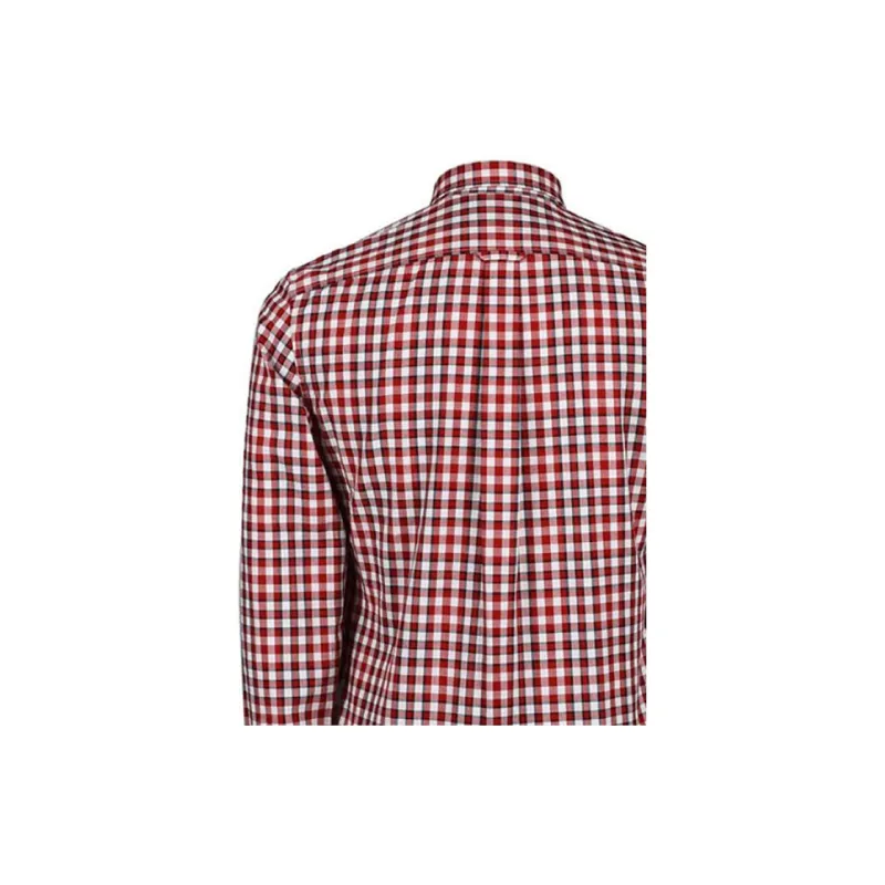 Burberry Shirts Men Red-4