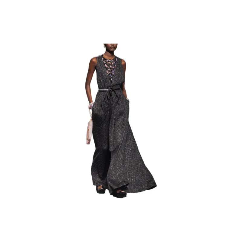 CHANEL Jumpsuits Women's Black-1