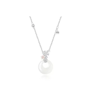Central Fashion Chalcedony Jade Necklaces Women's