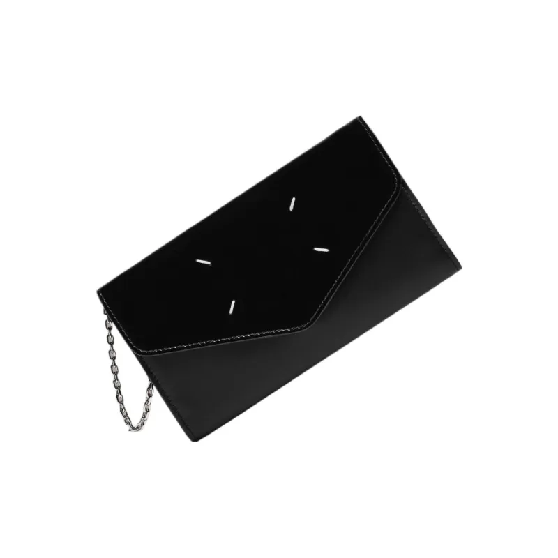 Maison Margiela Cow Leather Wallet Medium Size Women's Black-1