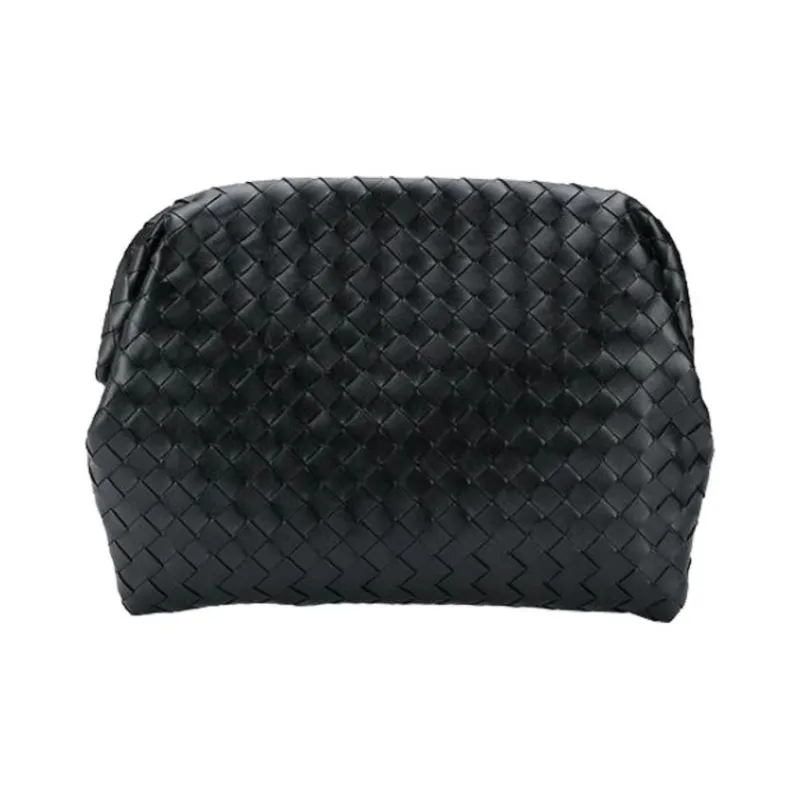 Bottega Veneta Leather Clutch Regular Men's Black-0