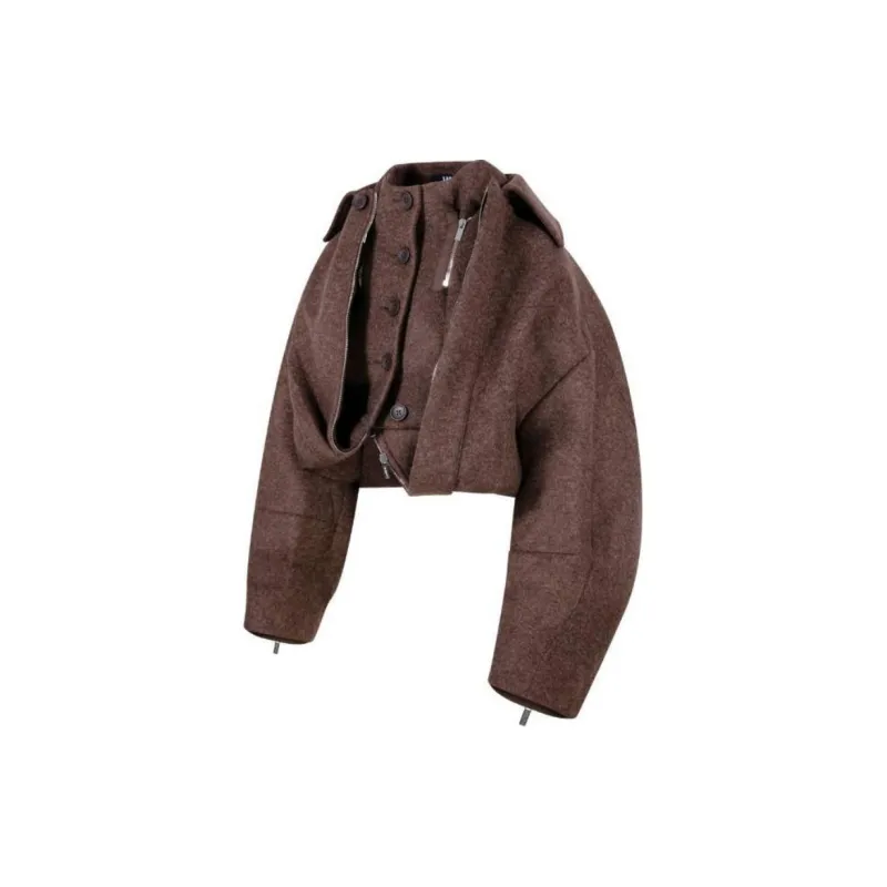Jacquemus Jackets Coats Women's Brown-2
