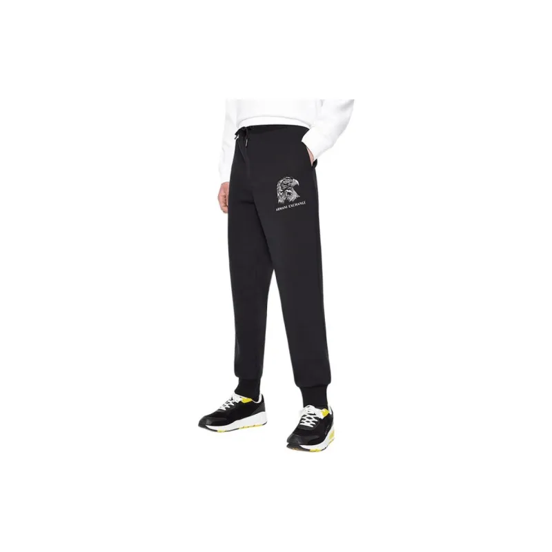 ARMANI EXCHANGEAE SS22 Knitted Sports Pants Men's Black-2