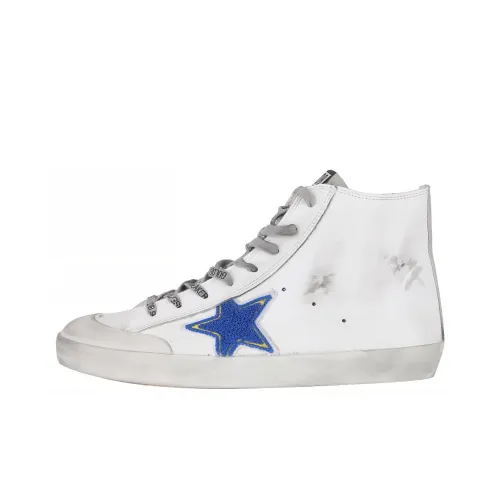 Golden Goose Skateboard Shoes Men High-Top White