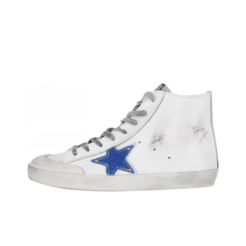 Golden Goose High Top Skateboard Shoes Men's White-0