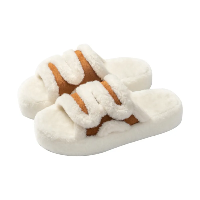 Ailise Cotton Slippers Black/Apricot/Brown/Gray-7