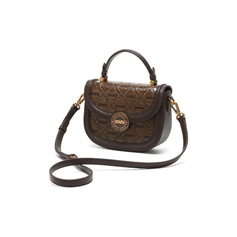SEPTWOLVES PU Crossbody Bag Regular Women's Coffee-2