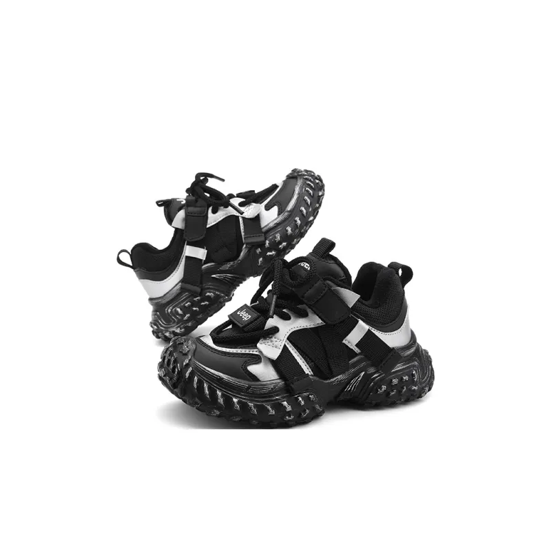 Jeep Slip Resistant Cushioning Wear Resistant Warm Kids Lifestyle Shoes Glacier Silver Black Kids'-6