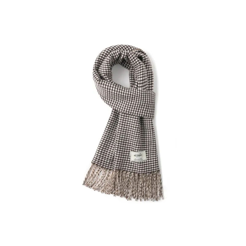 FREE RABBITⅡ British Versatile Warm Shawl Double Sided Fringe Plaid Scarf Unisex-2