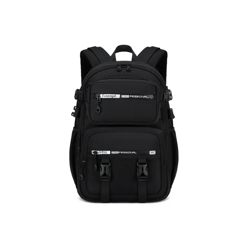 MOK Oxford Backpack Regular Unisex Black/Purple/Pink-0