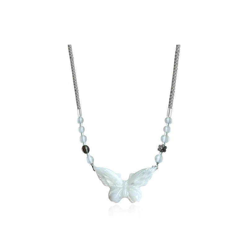 Tang Zhi Serpentine Jade Necklaces Unisex-2
