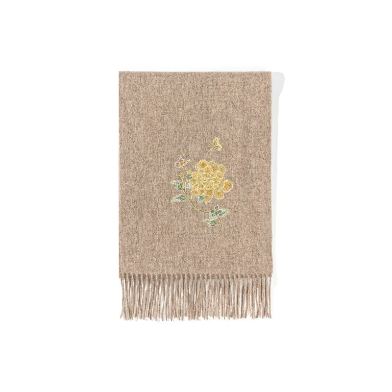 Shanghai Story Sheep Wool Knit Scarves Women's Butterfly Love-5