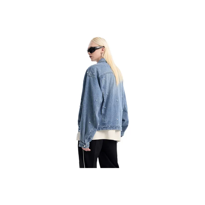 Palladium Denim Jacket Unisex Dark Denim-3