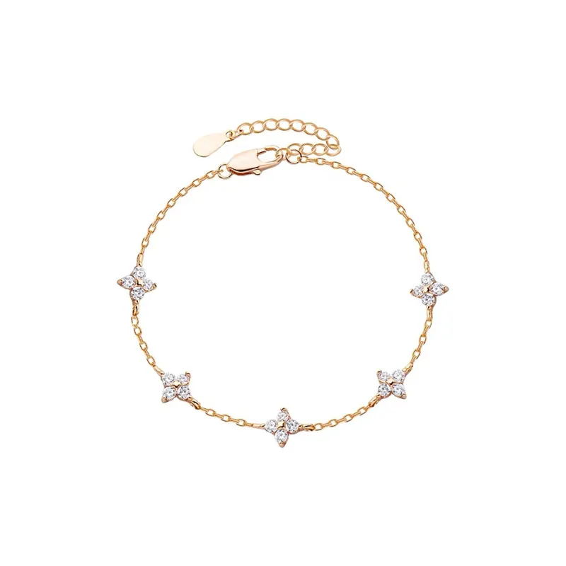 AIDO STUDIO S925 Silver Bracelets Women's Gold-5