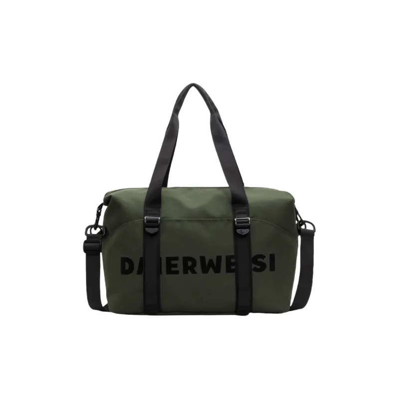 NX DOUGHNUT Fabric Sports & Fitness Wet/Dry Separation Portable Luggage Storage Bag Unisex Gray Black/Green/Ecru-6