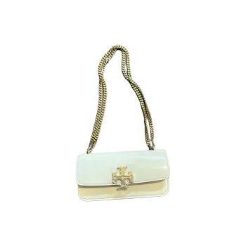 TORY BURCH Eleanor Calfskin One Shoulder Underarm Crossbody Bag Trumpets Women's Vanilla