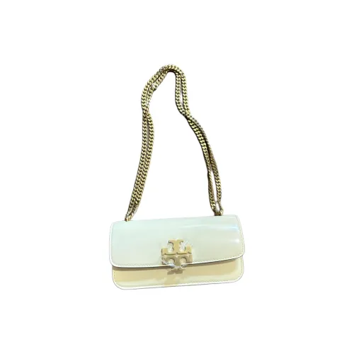 TORY BURCH Eleanor Calfskin One Shoulder Underarm Crossbody Bag Trumpets Women's Vanilla