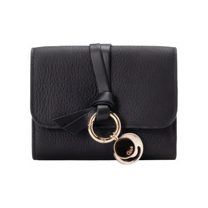 Chloe Chloé Bags Cow Leather Wallet Women's Black-0