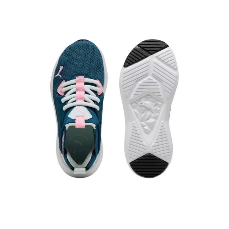 PUMA Anti Slip Wear Resistant Low Top Kids Lifestyle Shoes Green Children Aged 3 7 Years Old-3
