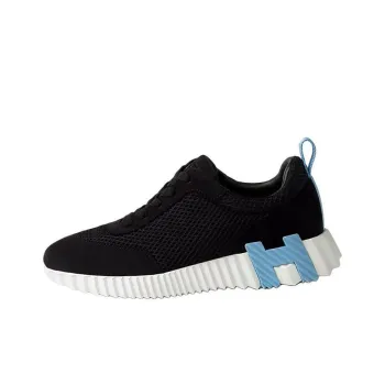 HERMES Bouncing Low Top Casual Shoes Women's Black