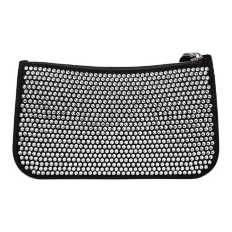 COACH Penn Calfskin Shoulder Bag, Crossbody Bag Trumpets Women's Silver & Black-2