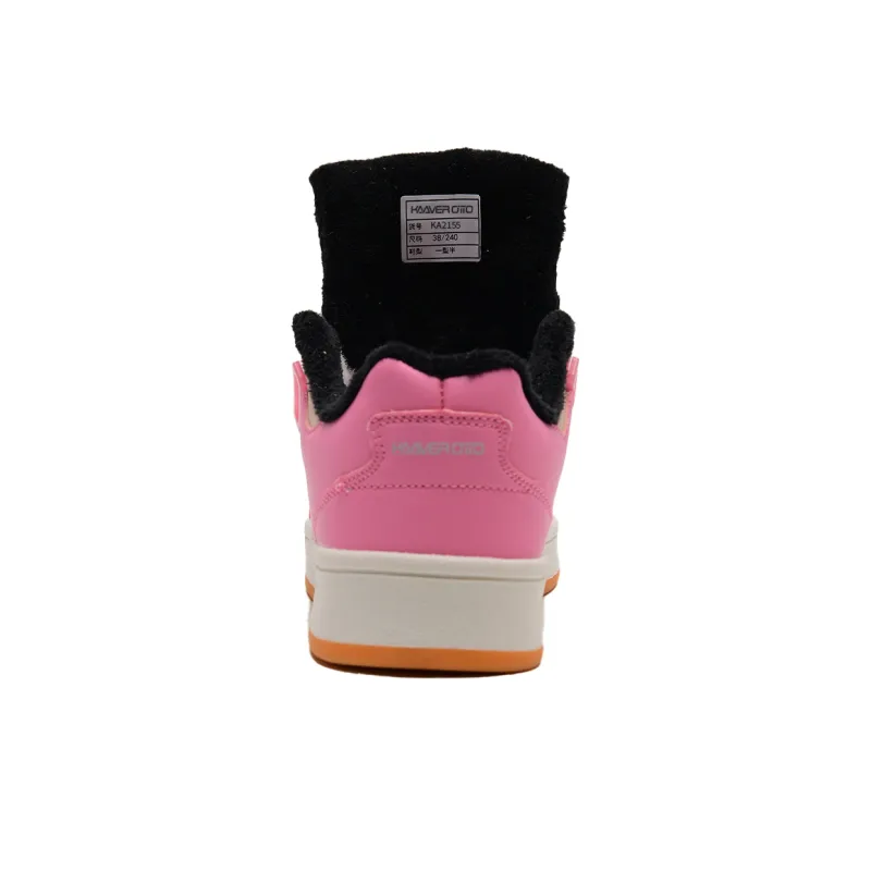 KAAVER OTTO Low-Top Skateboard Shoes Unisex Pink Black-5