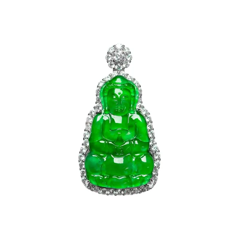 KALAIYIN Ice Glutinous Jadeite Necklaces Men's-1