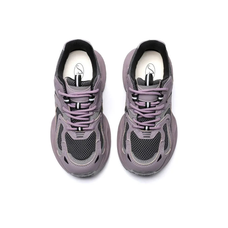 ABIDJAN Breathable Lightweight Low Top Chunky Sneakers Women's-21