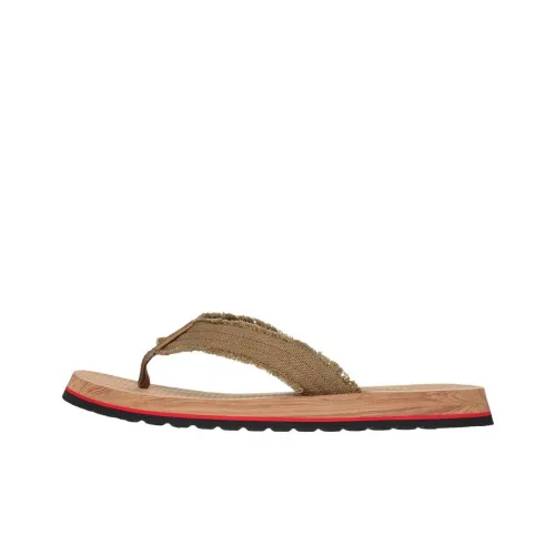 Skechers Abrasion-Resistant Flip Flops Men's Brown