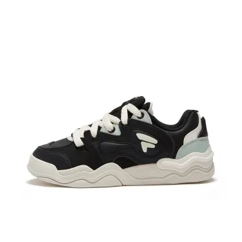 FILA FUSION KICKDX Anti Slip Wear Resistant Low Top Skateboard Shoes Women's Black Gray