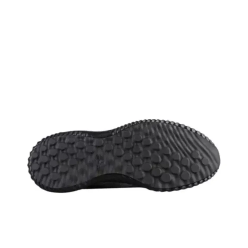 Adidas AlphaBounce Anti-Slip Wear-Resistant Low-Top Kids' Running Shoes Black Gray Color Teenagers-4
