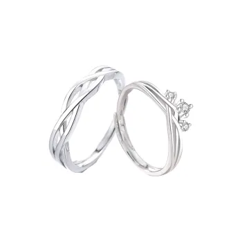 Onakiiko S925 Silver Ring Pair Unisex Gifts