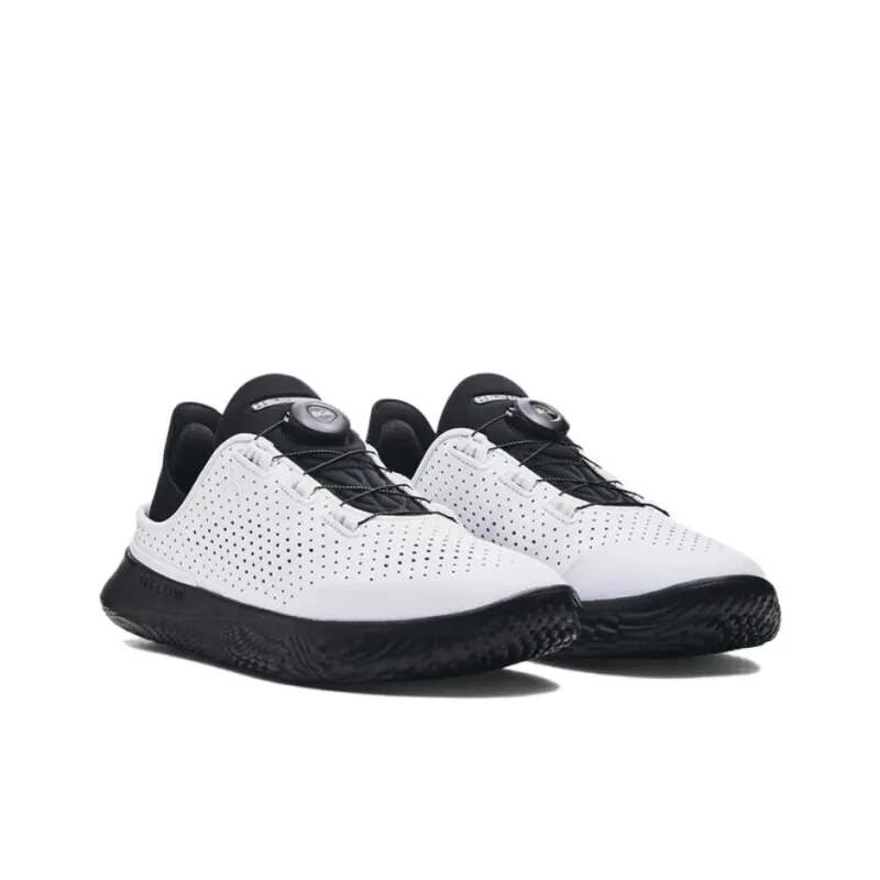 Under Armour Ua Flow Slipspeed Anti Slip Wear Resistant Low Top Training Running Shoes Unisex White Black-2