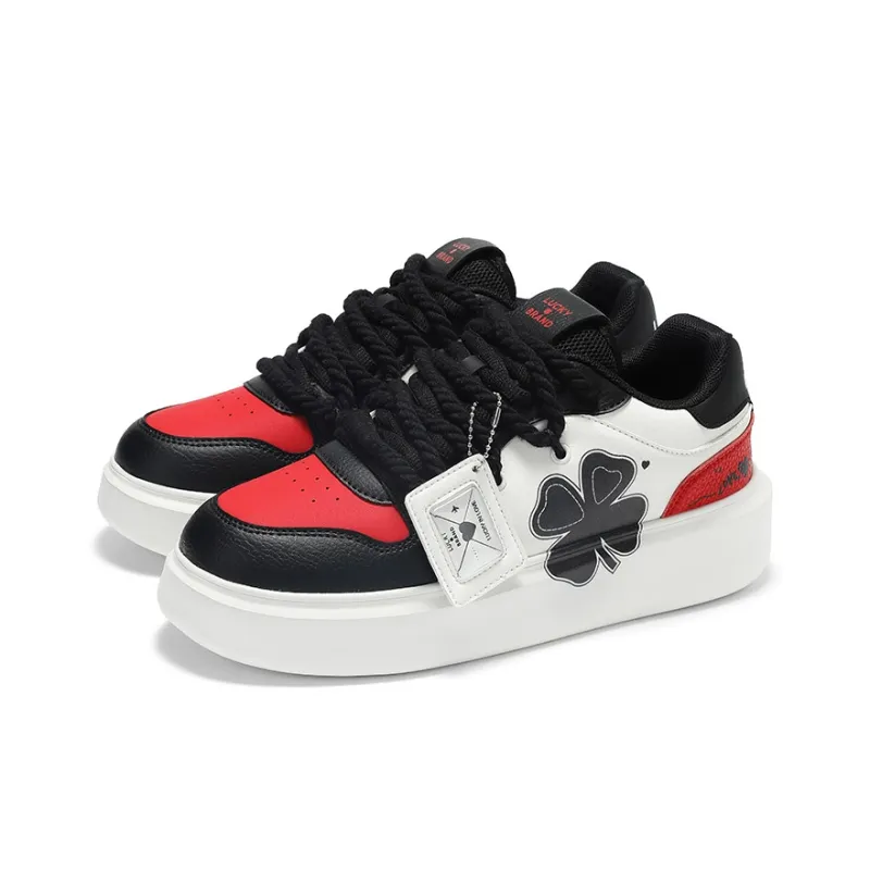 LUCKY BRAND Wear resistant, Lightweight, Breathable, And Non slip. Low Top Skateboard Shoes Unisex-26