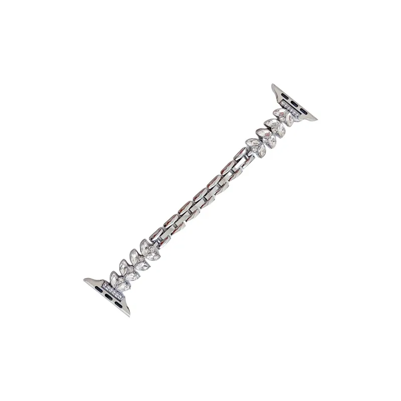 NCFCK Watch Band Apple Compatibility Rhinestone Embellished Mermaid Diamond Chain Material-13