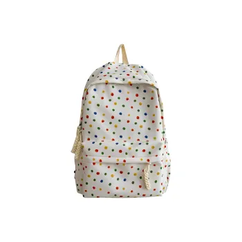 Debecca Polyester Backpack Large Size Women's White Brown