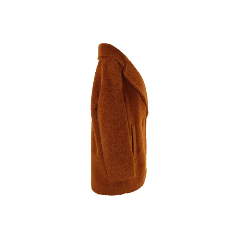 MaxMara Onde Collection Alpaca And Wool Jacket Coats Men's Terracotta-2