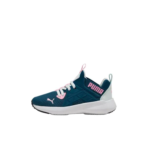 PUMA Anti Slip Wear Resistant Low Top Kids Lifestyle Shoes Green Children Aged 3 7 Years Old