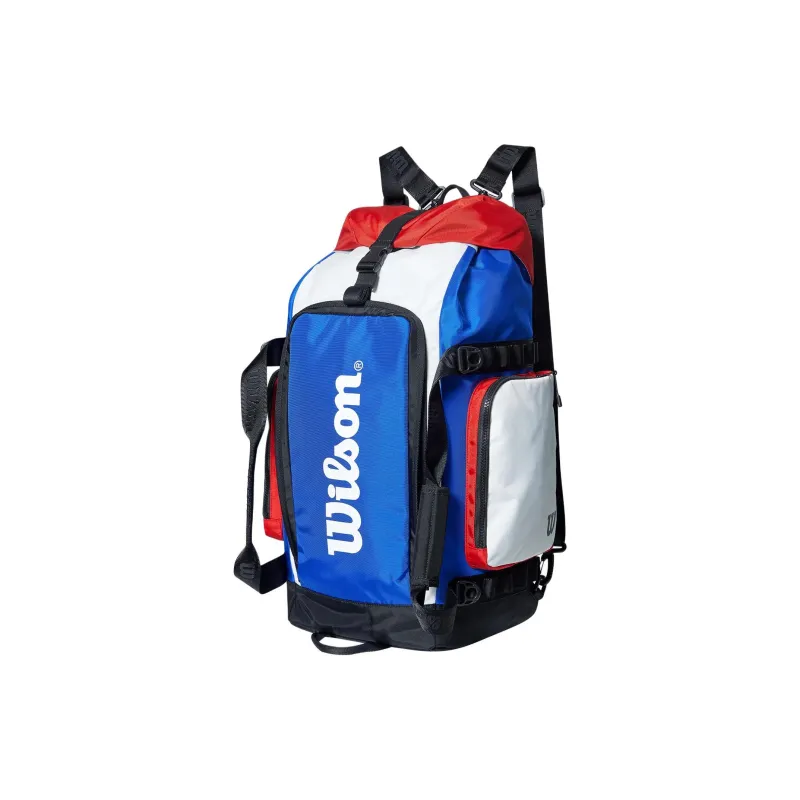 Wilson Nylon Backpack Regular Unisex Blue/White/Red-1