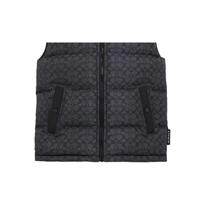 COACH FW24 Down Jacket Men's Charcoal Gray-5