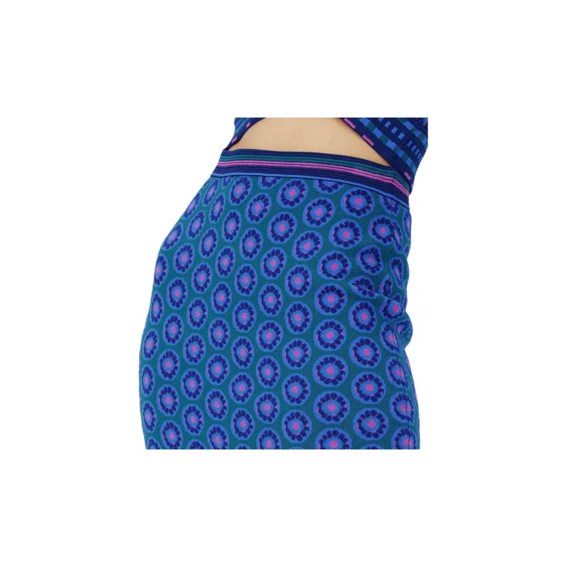 DVF Diane Von Furstenberg SS24 Knit Long Skirts Women's Blue-4