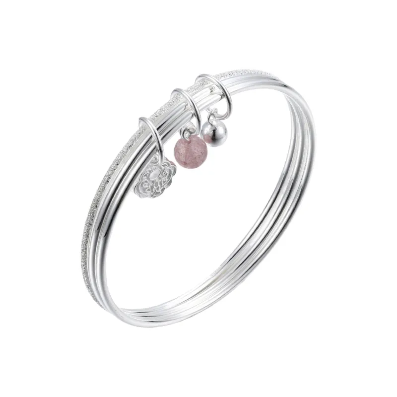 DVNRR 999 Fine Silver Sterling Silver Bracelets Women's Gift Box Set Good Luck-0