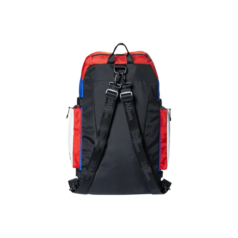 Wilson Nylon Backpack Regular Unisex Blue/White/Red-2