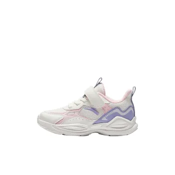 Antakids Lightweight Cushioning Low Top Kids' Running Shoes White Pink Purple Children Aged 3 7 Years Old