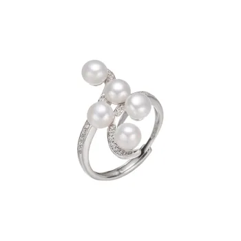 ZHENZHUAOMI Freshwater Pearl Rings Women's