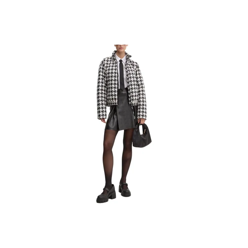 HUGO BOSS Houndstooth-print Water-repellent Puffer Jacket-2