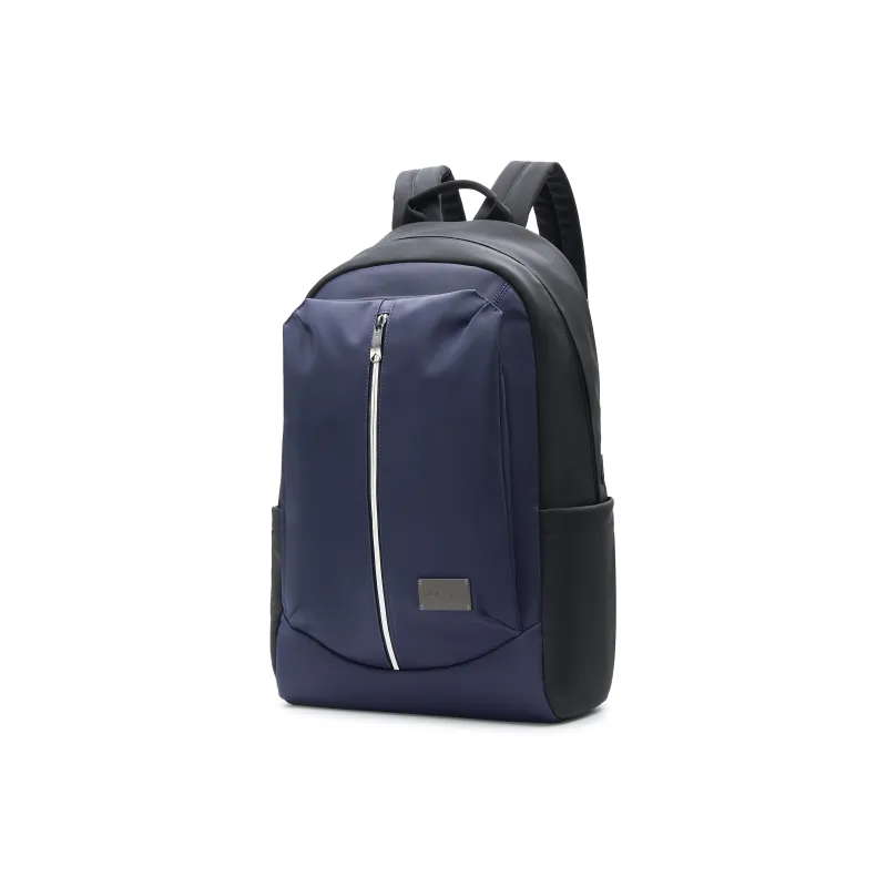 Champion Artificial Leather Backpack Regular Unisex Black/Midnight Blue & Black-7