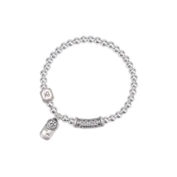 Listen To The Flowers Bloom 999 Fine Silver Bracelets Women's