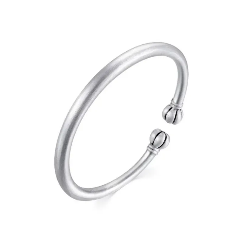 Brahmacharya 999 Fine Silver Bangles Women's-0