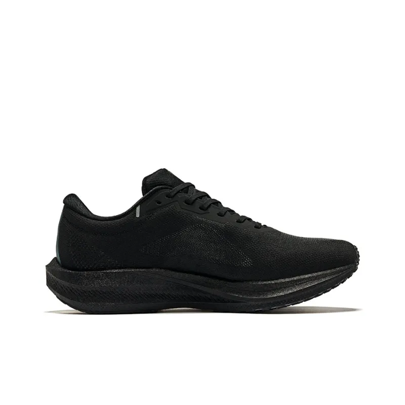 Erke Polar Wind 2.0 Slip Resistant Anti Rollover Low Top Training Marathon Running Shoes Men's Black Swan Color Scheme-1
